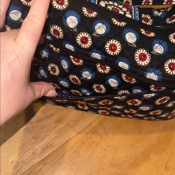 Vera Bradley Shoulder Crossbody Bag in the Retired “Night Owl” Print - Picture 5 of 9